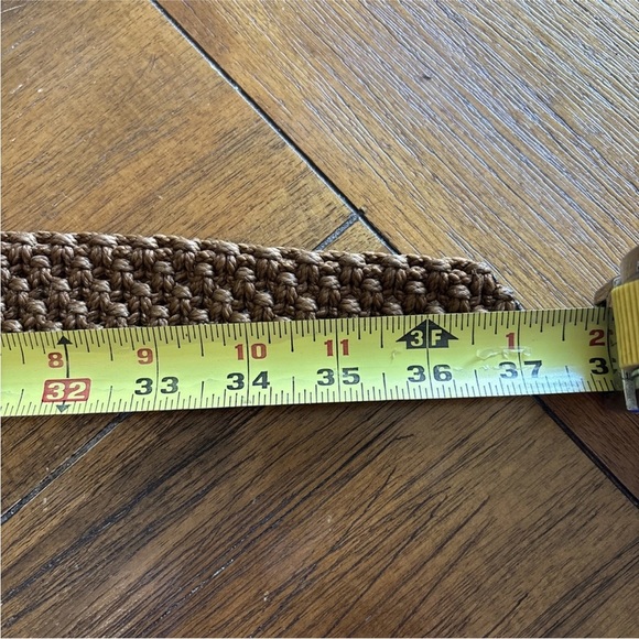 Harley Davidson Parts Eagle Emblem Belt Buckle Vtg 70s Jostens Macrame Belt - Picture 4 of 8